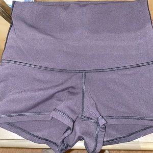 High-waisted Lululemon booty shorts